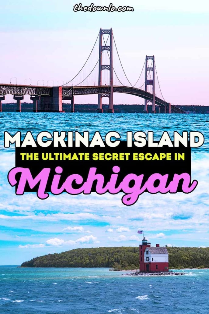 The best things to do in Mackinac Island, Michigan. A hidden beach getaway in the Midwest. A great summer vacation from Chicago or Detroit. A secret island in the US. #mackinac #mi