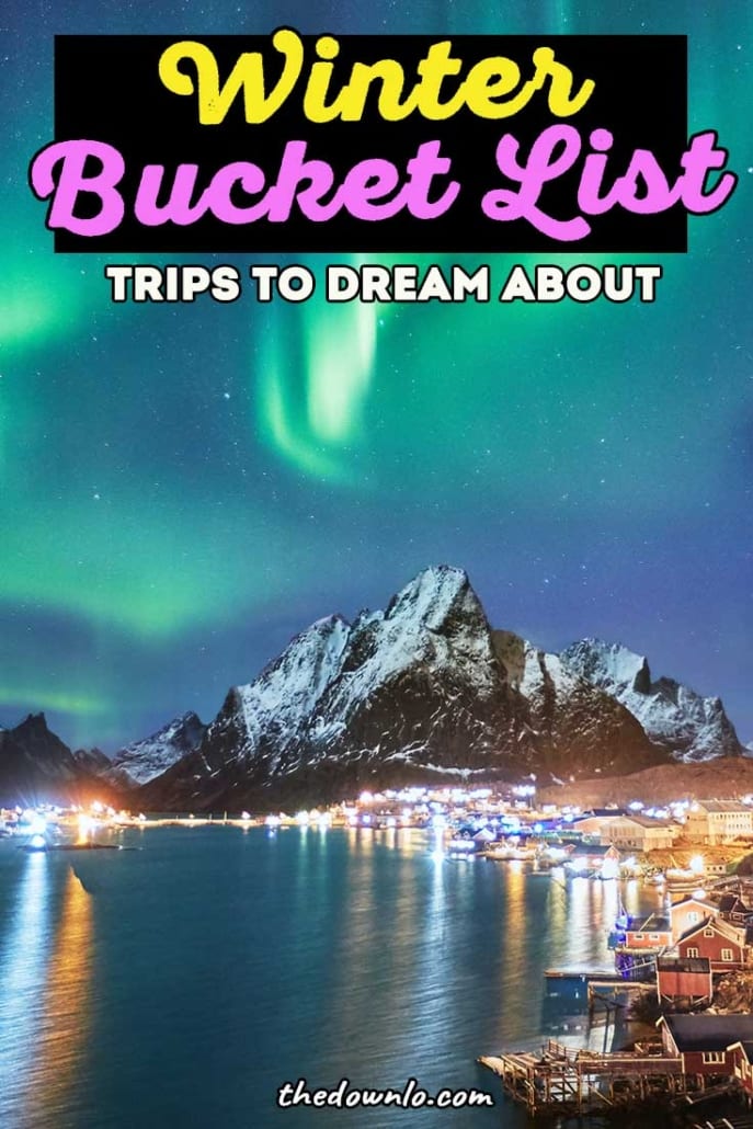 The best winter travel destinations in the USA, Europe and around the world. Tips, beautiful pictures and photos to inspire trip ideas for wanderlust, adventure, and Instagram. Add these warm and cold weather international places to your bucket list for cool weekend holidays or longer itineraries -- stat. #bucketlists