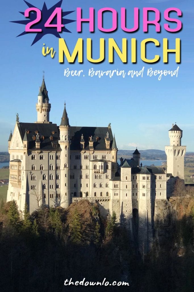 Munich, Germany in 24 Hours: the bucket list capital of Bavaria, here are the best travel tips and things to do from food and restaurants to Instagram photography spots and day trips from Munich. Experience Oktoberfest year-round at a beer garden, check out the architecture and cafes in Marienplatz and viktualienmarkt, and visit the famous castle for picture ideas. It's the perfect layover itinerary! And even the airport has beer :) #munich #munchen #germany #travel