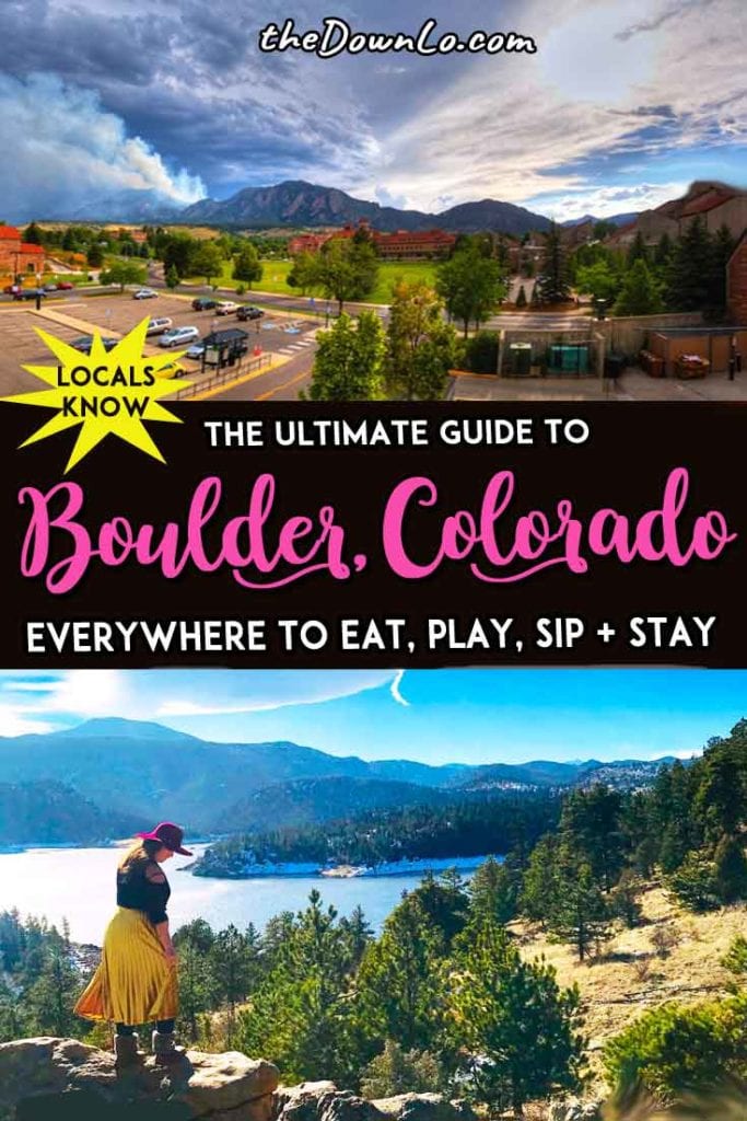 Things to do in Boulder for your Colorado bucket lists. A quick road trip from Denver, the Rocky Mountains or Estes Park, here are the best restaurant options, photography, shopping and outdoor hiking spots in winter and summer with kids or without for free fun and unique, cool things to do in winter, summer, spring or fall. #mountains #usa #america #travel #outdoors #colorado #boulder #co