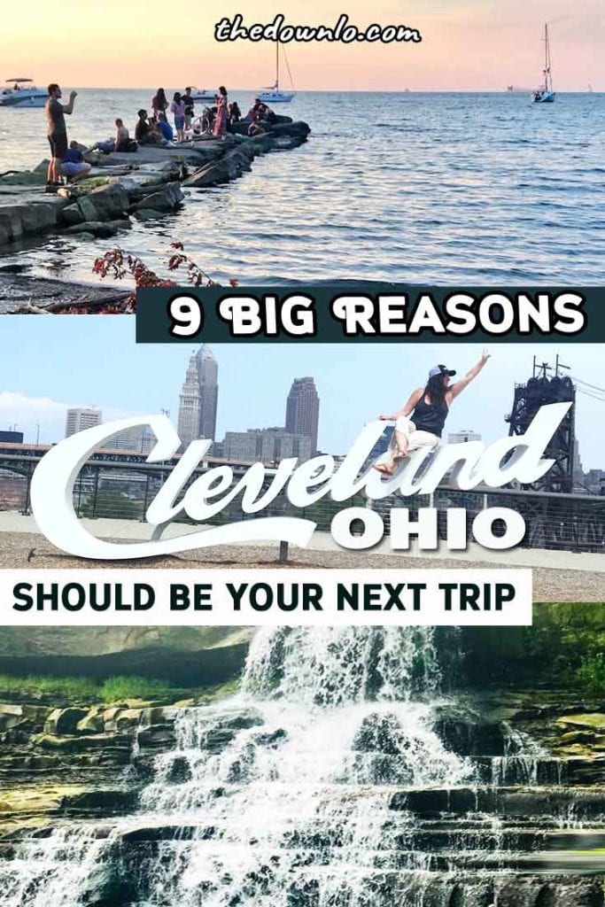 Your Cleveland travel guide. Things to do in Ohio's secret capital of cool for photography and free fun. Downtown art, skyline views, the best restaurants and bars, food for days, and all the sign pictures you can handle. Fun with kids, couples or solo. Don't miss west side market, Instagram spots, sports hall of fame, the rock and roll hall of fame, murals, and other epic photo locations. #cleveland #travel #usa #america #states #ohio