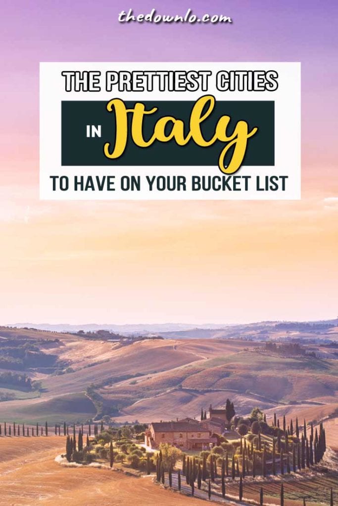 Looking for Italy travel info? These are the most beautiful places for photography and adventure, inspiring pictures and dream photos of Rome, Venice, Cinque Terre, Sorrento, Capri and the Amalfi Coast that'll make you want to plan a bucket list trip to Italy. The prettiest Instagram pics and best cities if you're wondering where to go on vacation in Italy. Places to visit include nature, beaches, Europe architecture destinations, and travel tips for romantic and aesthetic sights. #Italy #travel