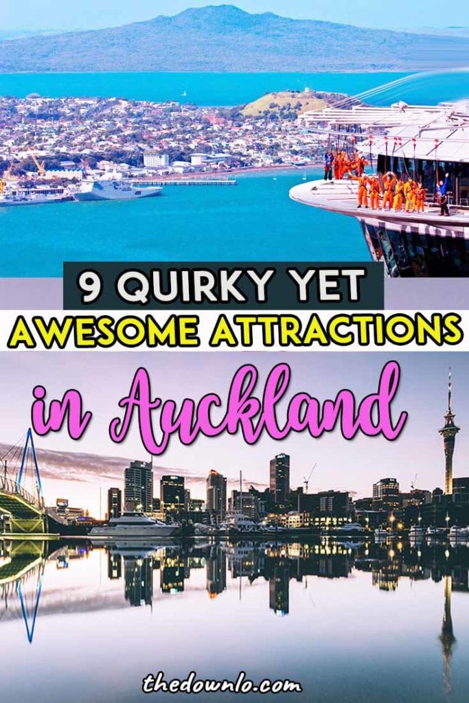 Looking for things to do in Auckland, New Zealand? Explore the North Island  downtown skyline with beaches, food, city adventures, waterfront, and Instagram spots like the Sky tower, bridge walk, plus bucket list day trips to the glow worm caves, hobbiton, and Maori culture. #travel #vacation #nz #inspiration #bucketlists