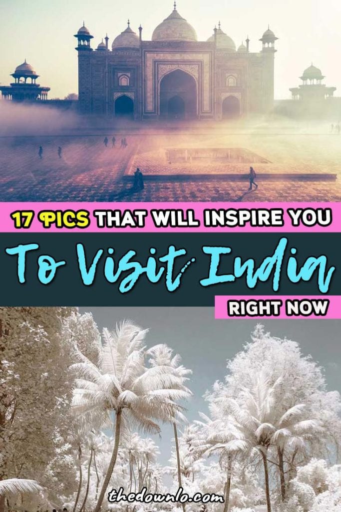India travel: beautiful places and destinations for Instagram photography and wanderlust. Amazing photos, pictures, cities, temples, nature, and culture for adventure, palaces, and trips. Honeymoons across the country in Kerala, New Delhi, Jaipur, Taj Mahal, beaches, and beyond for beauty, inspiration, and dreams. #india #travel #bucketlist