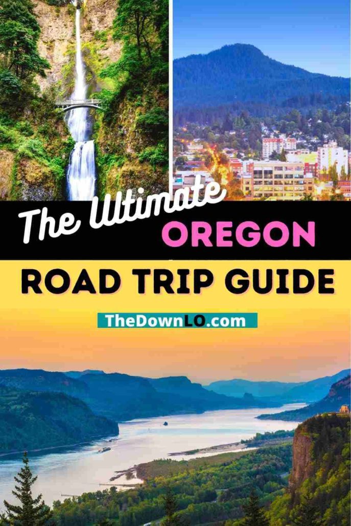 The ultimate central and north Oregon road trip with map: drive the coast to Devil's Punch Bowl, Thor's Well, famous rocks, and more nature. Travel from Eugene to Portland through forest, mountains, beach, and coastline with hiking stops, waterfalls, tide pools, and lighthouses. Things to do and places to visit for photography and bucket lists. A full 48 hour itinerary and travel guide. Hikes, ocean pictures, whale watching, sea lions, and must see seaside places for fall, spring, or summer.