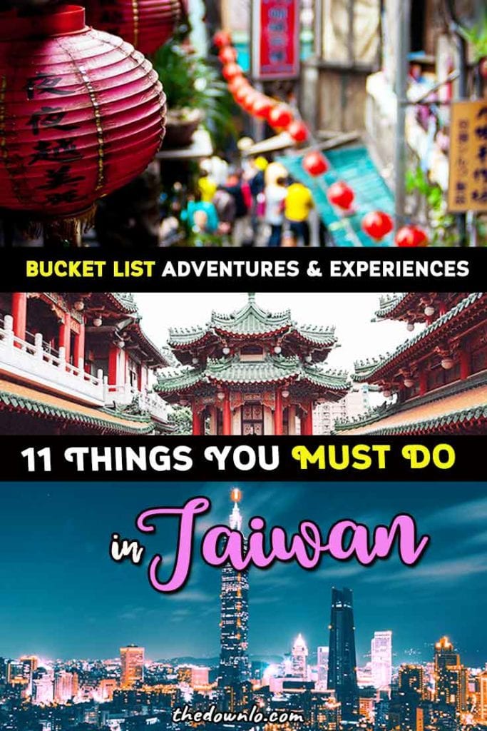 Taiwan Travel Guide - bucket list experiences and things to do for photography, beaches, culture and food in Taipei, Taichung, Taroko Gorge, Hualien, and beyond. The best destinations and cities for adventure, nature, beach, hot springs, and city. Tips, photos and itinerary ideas for outdoor lovers, family with kids, and downtown. Don't miss the Lantern festival, national parks, and beautiful places. #bucketlists #taipei #taiwan #asia #travel
