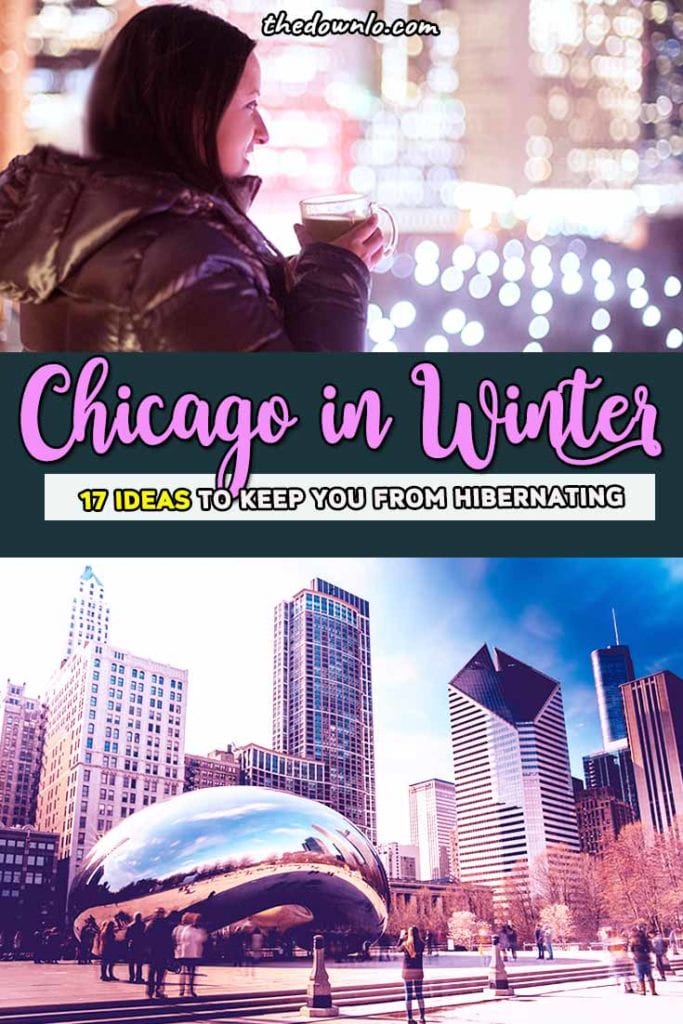 If you're looking for things to do in Chicago for a winter weekend, we have plenty of cold weather free and unique fun downtown in the Windy City from what to do in Chicago during the holidays to beautiful places to ice skate, shop at Water Tower, food, and photography for Lake Michigan. Put it on your bucket lists -- the best cheap, local, and solo recommendations with kids, a family, or couples. #chicago #winter #travel #trips #holidays
