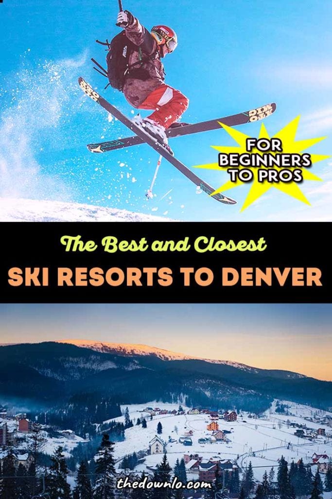 Planning a Colorado ski or snowboard trip or Denver winter getaway? Check out the closest (and best) ski resorts to Denver for all your snow filled, powder day fun. Here's how to enjoy a bucket list family vacation in the Rocky Mountains without wasting hours in the car. #colorado #denver #winter #usa #america #ski