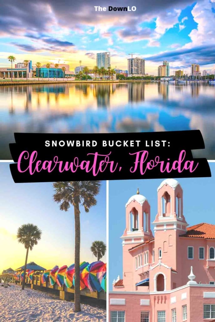 Things to do in Clearwater Beach Florida and things to do in St.Petersburg, FL for photoshoots and Instagram murals and photography spots to must-eat restaurants, plus attractions like seeing dolphins at the Marine Aquarium, Pier 60 boardwalk, The Don Cesar hotel, Sunken Garden, the downtown museums, and watersports. Pictures and photos to inspire vacations and bucket list adventures.