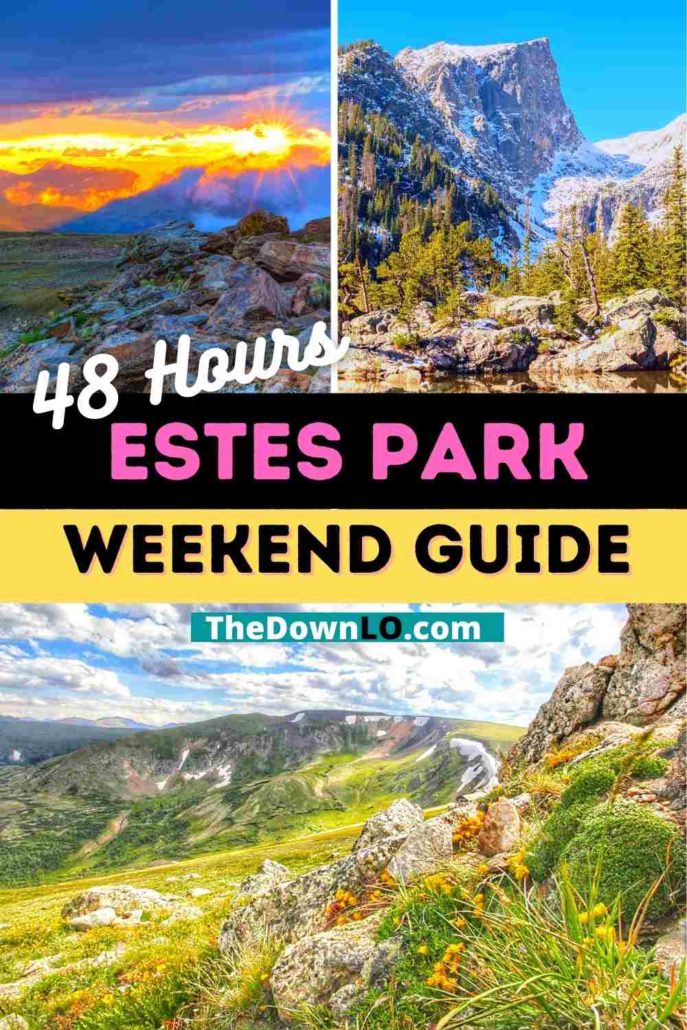 Things to do in Estes Park - The best things to do in Rocky Mountain National Park in Colorado in summer, spring, fall and winter. Photography spots, adventure activities, and hikes with kids, solo or couples. Beautiful places to travel in the mountains for bucket list adventures like the Stanley Hotel, hiking, Trail Ridge Road, the tram and wildlife. Mountains and vacation ideas for your bucket lists -- don't miss these epic Colorado destinations. #co #estespark #rockymountains #rmnp 