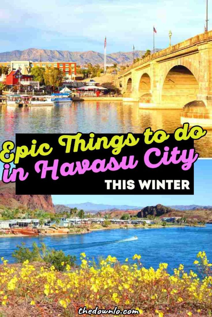 Things to Do in Lake Havasu City and a travel guide for winter adventures in the desert. Lake Havasu isn't just your spring break headquarters, but your holiday one too. Expore Lake Havasu City attractions from boats to the London Bridge and even a fun day trip to Oatman, Arizona to feed the donkeys. #usa #america #adventure #outdoors