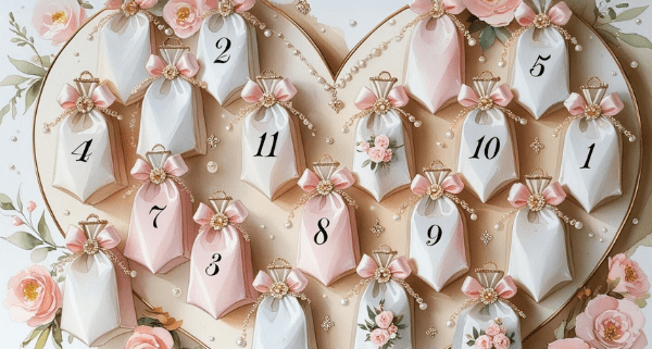 how to make a DIY Wedding Advent Calendar bridal countdown calendar