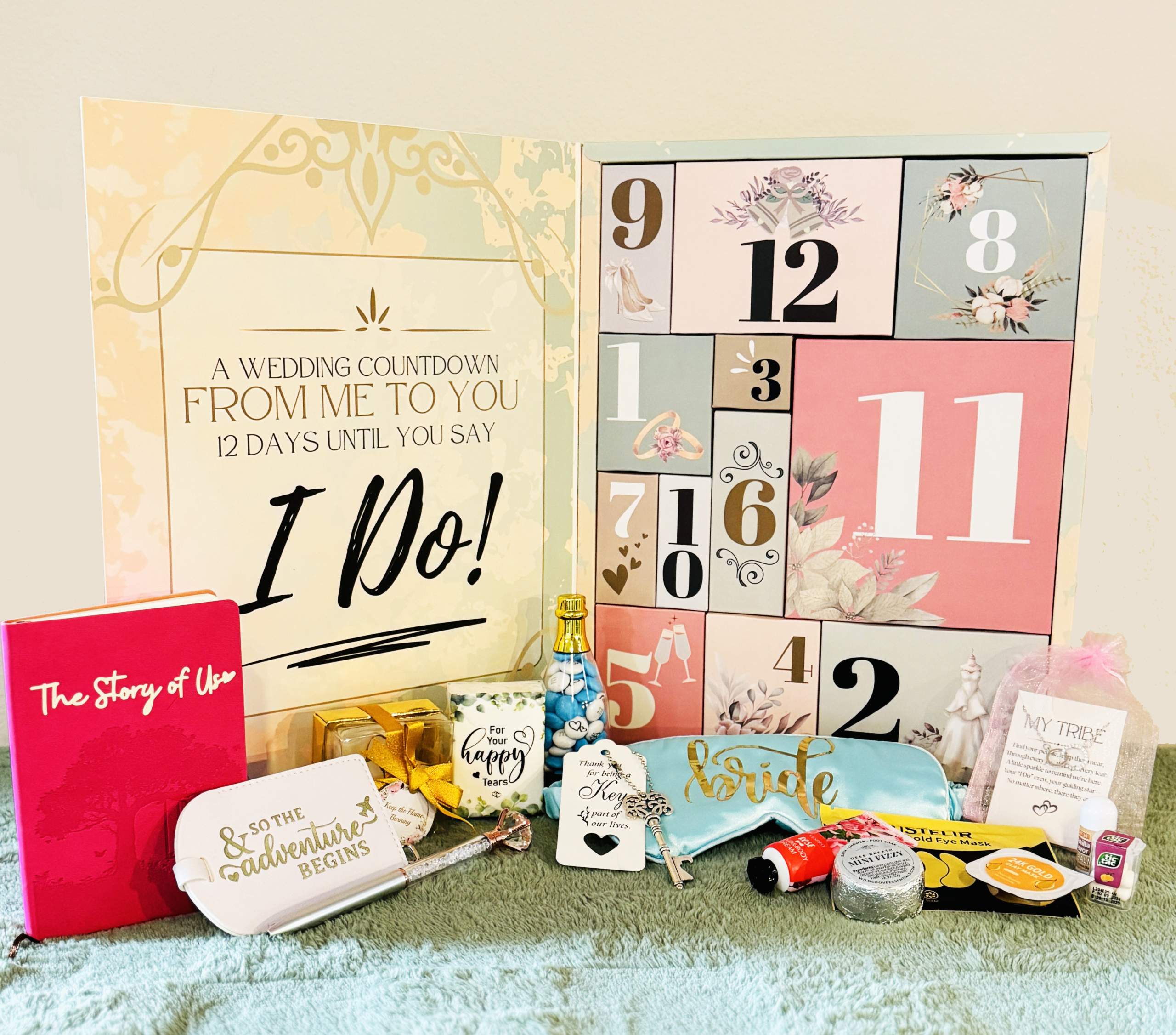 Wedding Advent Calendar | Bridal Countdown Calendar
The ultimate bridal gift, a wedding advent calendar to countdown to the "I Do." Surprise the bride with gifts she really wants.